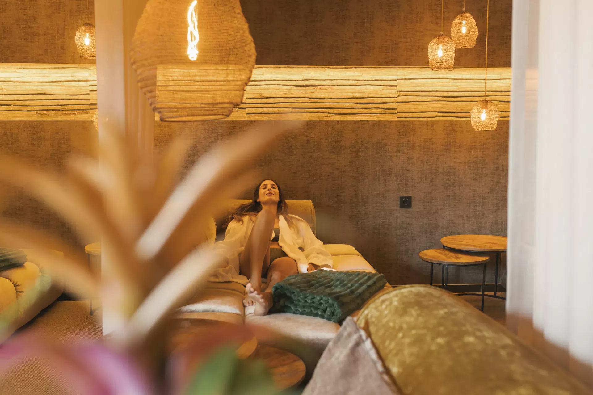 Lounge Frau in Lounge