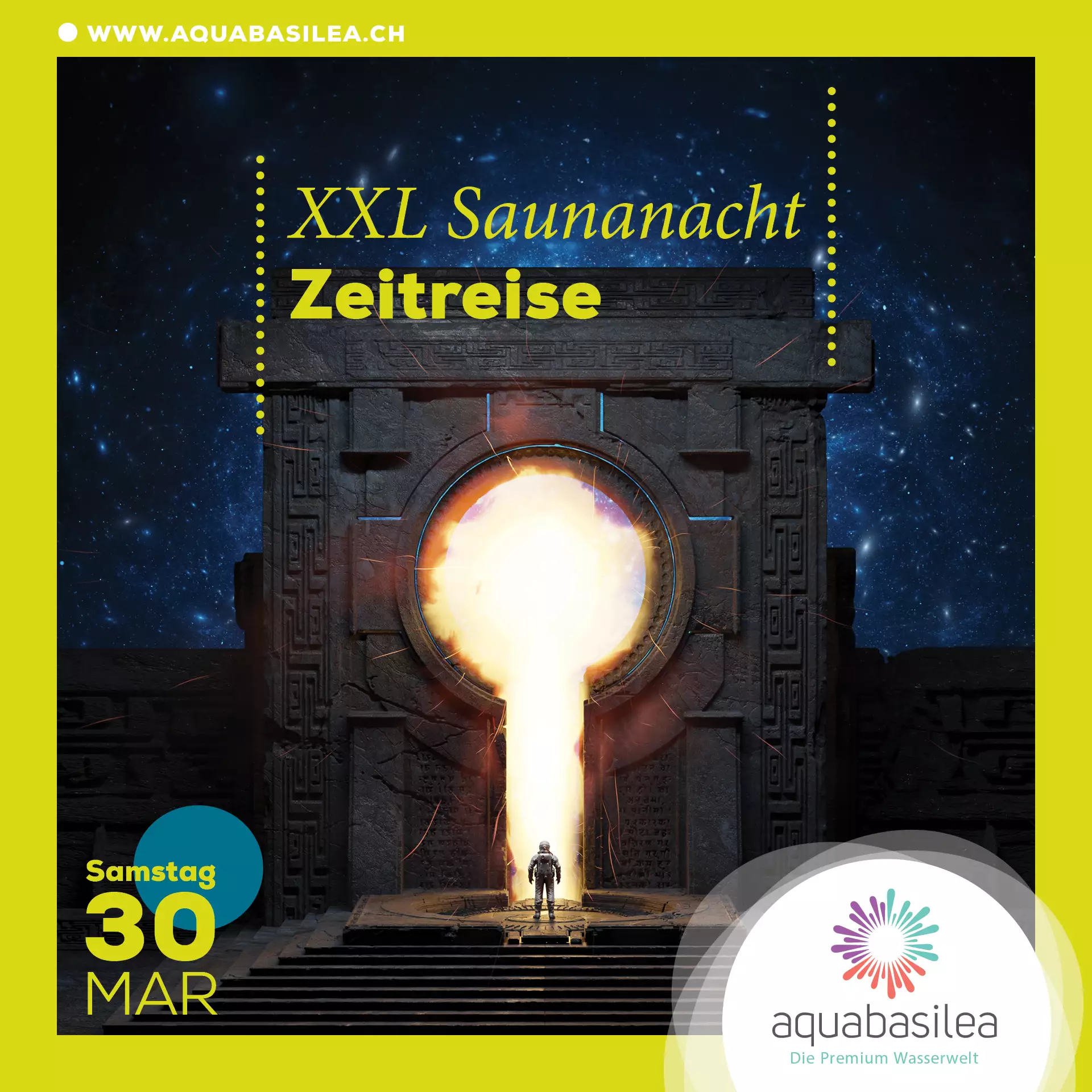 XXL Saunanacht "Zeitreise" am 30. März ab 18 Uhr