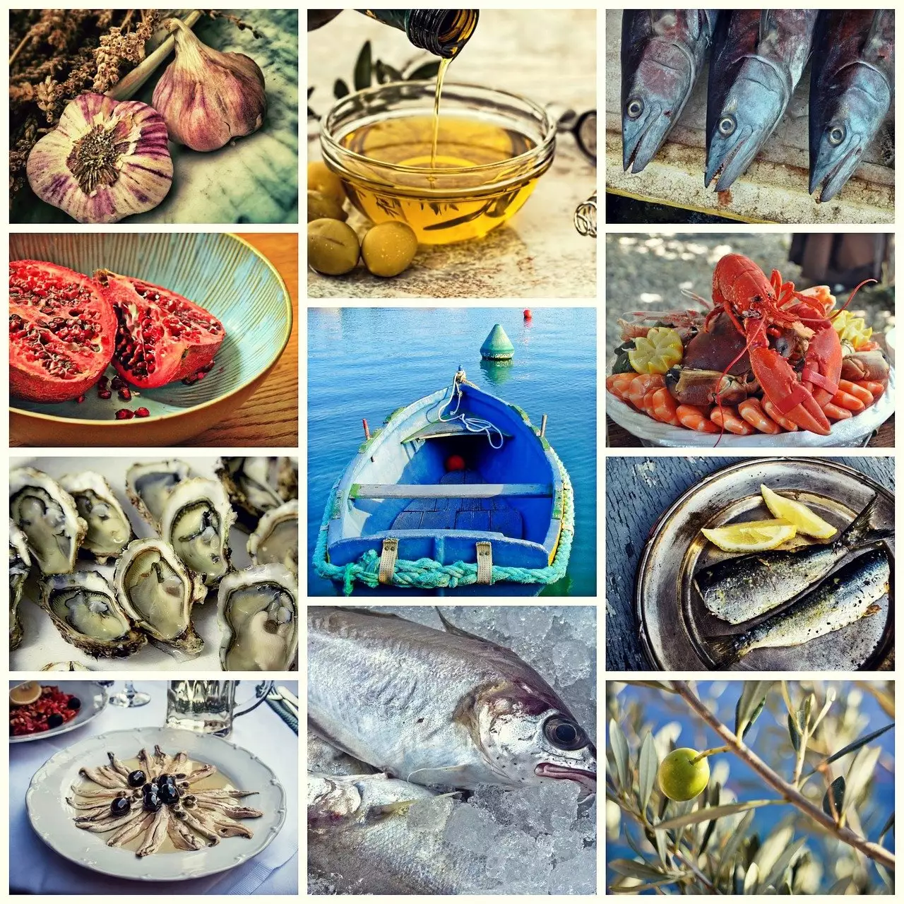 Mediterrane Ernährung - pixabay - collage-1574067_