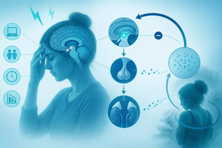 Chron Stress und hormonelle Stressachse_900x600